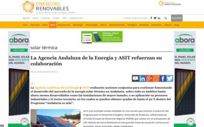 Energías Renovables – La Agencia Andaluza de la Energía y ASIT refuerzan su colaboración