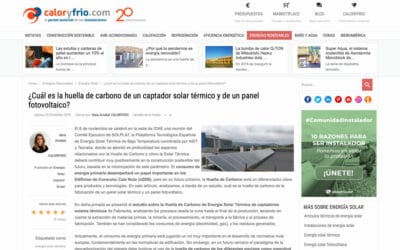 Calor y Frío – ¿Cuál es la huella de carbono de un captador solar térmico y de un panel fotovoltaico?