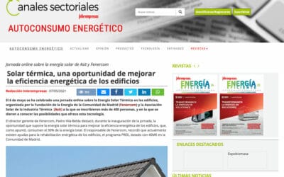 Entrevista Interempresas – Solar térmica, una oportunidad de mejorar la eficiencia energética de los edificios