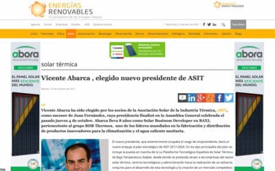 Energías Renovables – Vicente Abarca , elegido nuevo presidente de ASIT