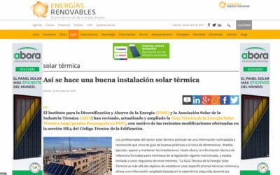 Energías Renovables – Así se hace una buena instalación solar térmica